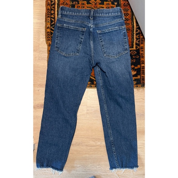 GAP High Rise Cheeky Straight Jeans With Washwell Dark Indigo - 26P - Picture 7 of 9